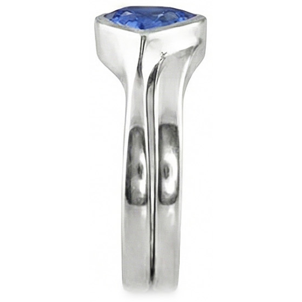 echter trillion diamant 1.50Karat ring Profilansicht