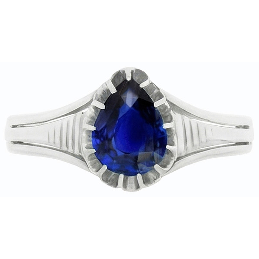 echter round diamant 2Karat ring auf Weiß