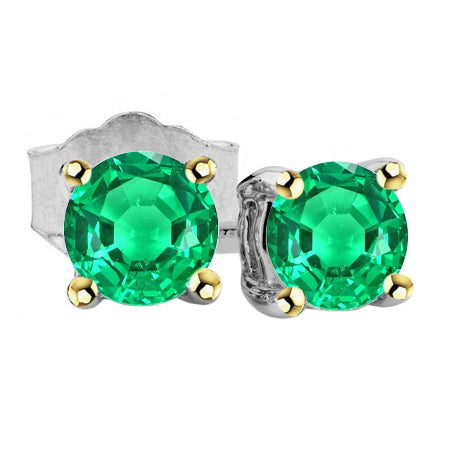 Authentischer Kolumbianischer Smaragd Gemstone Earring – Hauptansicht