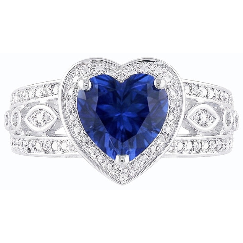 echter round diamant 2Karat ring Profilansicht