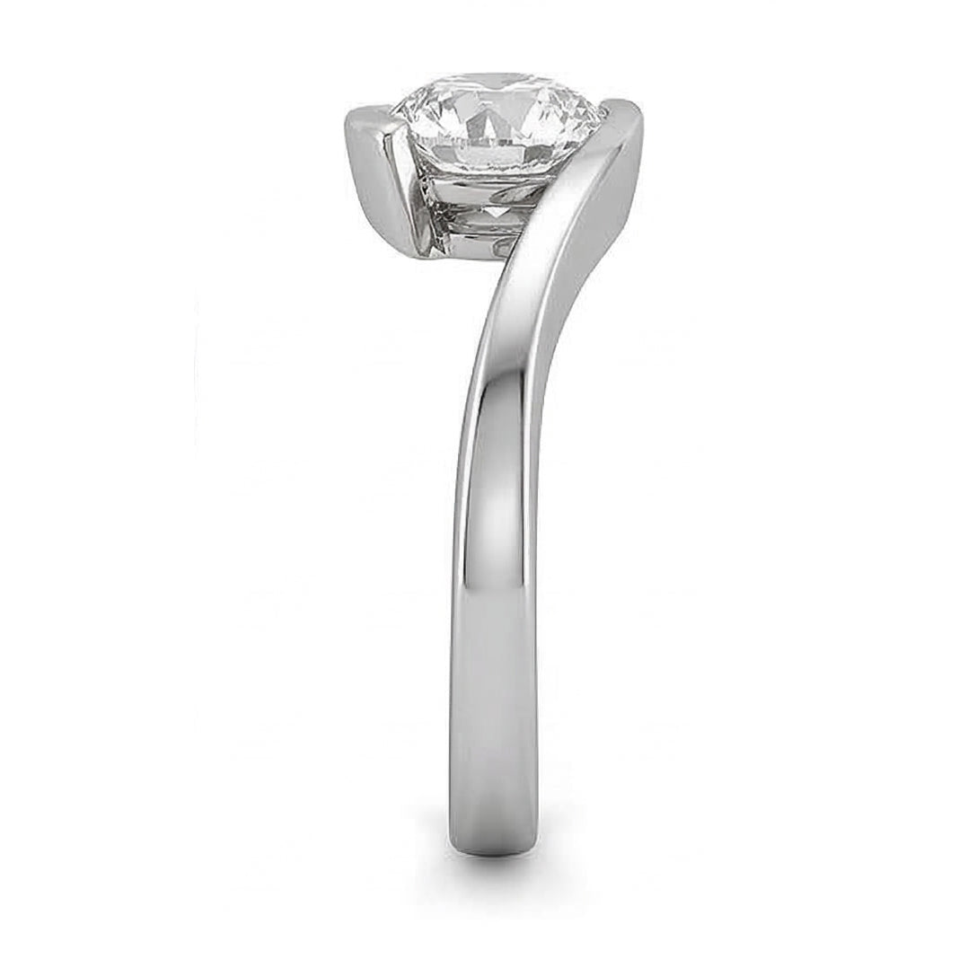 echter round diamant 1.25Karat ring Detailansicht