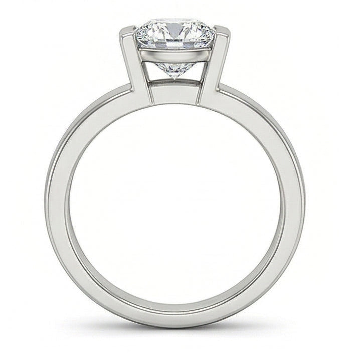 Solitär-Verlobungsring Aus Weißgold Mit 3 Karat Echte Diamant