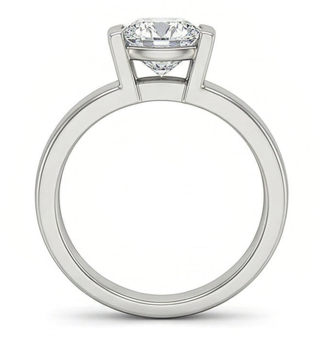 Solitär-Verlobungsring Aus Weißgold Mit 3 Karat Echte Diamant