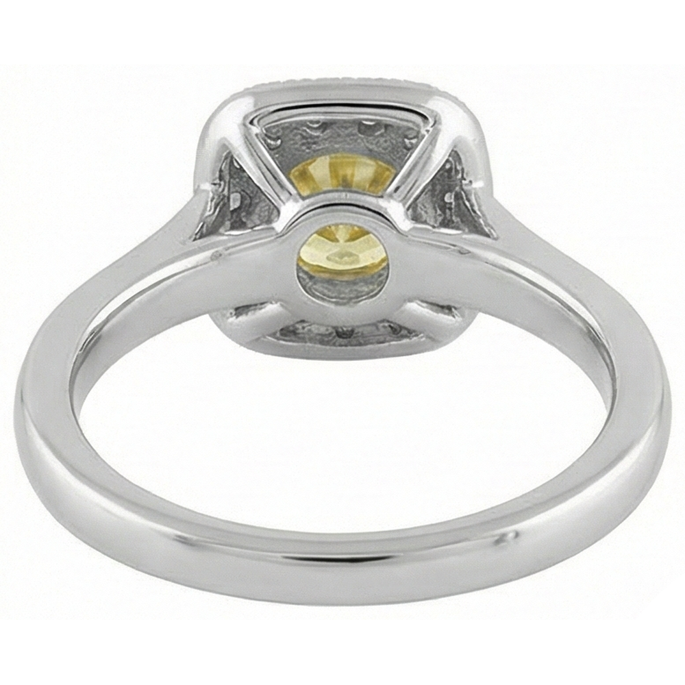 echter round diamant 1.50Karat ring auf Weiß
