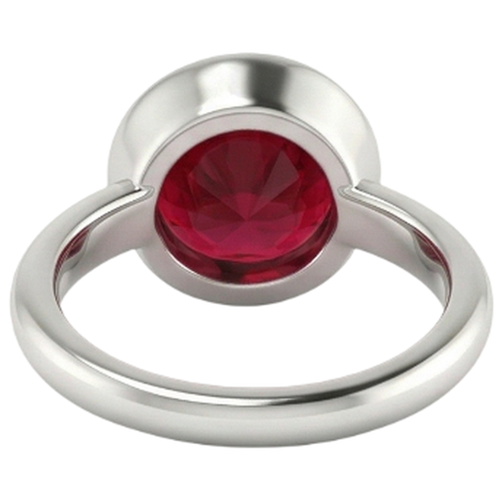 Solitärring 0,75 Karat Burmesischer Rubin Damenschmuck Neu