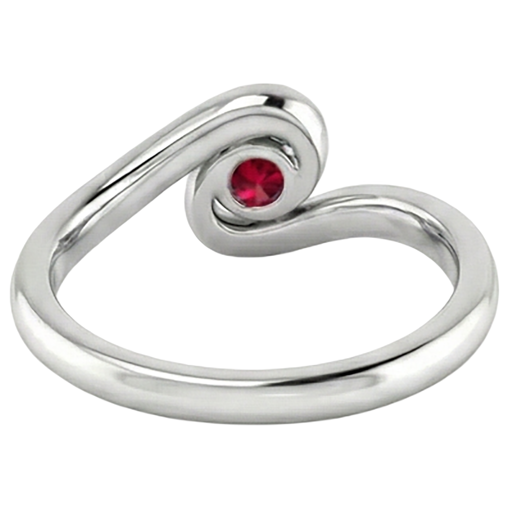 Solitärring Burmese Rubin 1,50 Karat Twisted Style Schmuck Neu