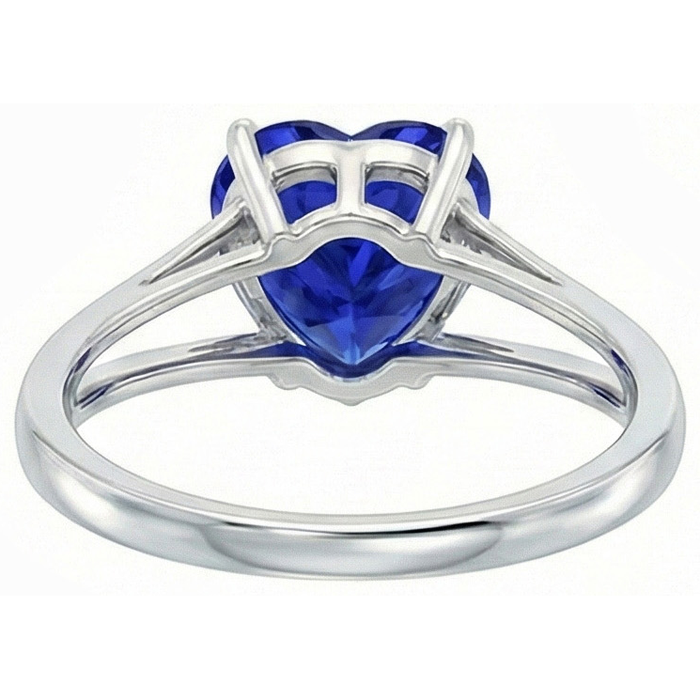 echter round diamant 2Karat ring Profilansicht