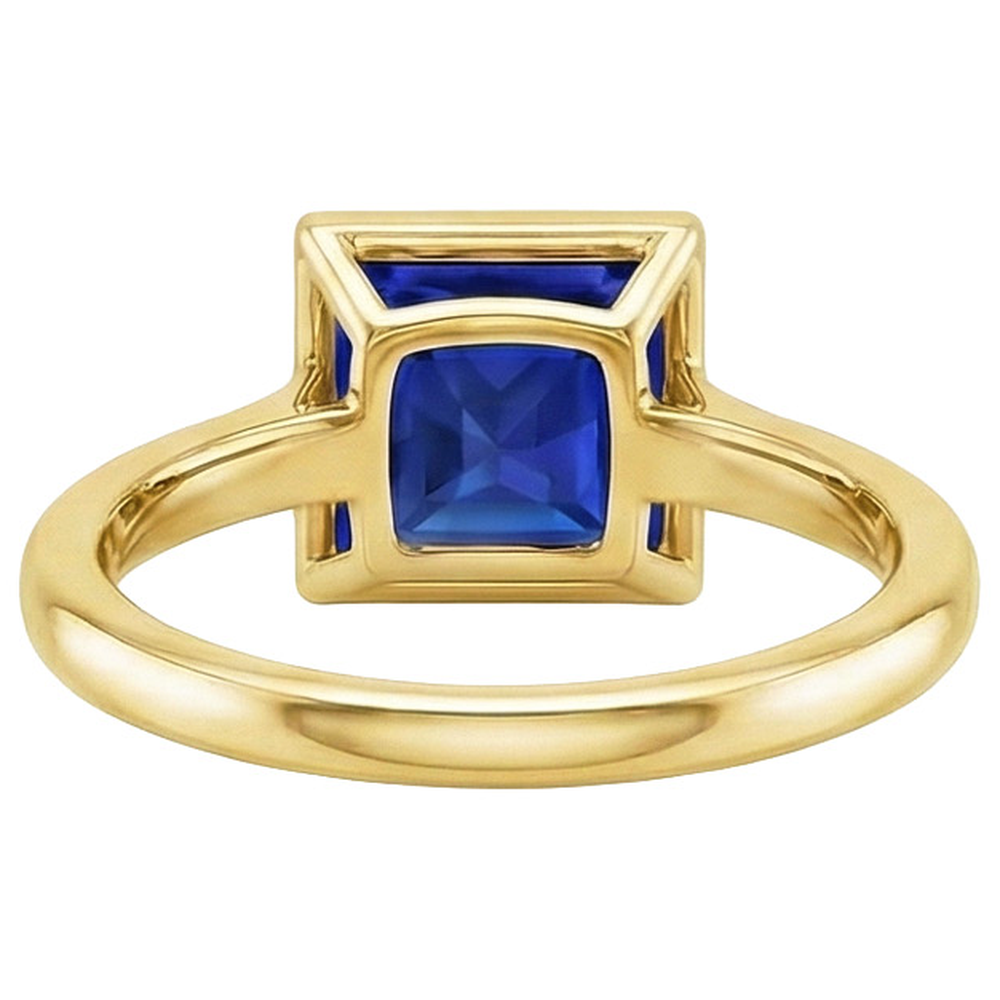 echter princess diamant 5Karat ring Draufsicht