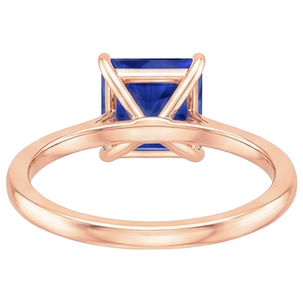 echter princess diamant 3.50Karat ring auf Weiß