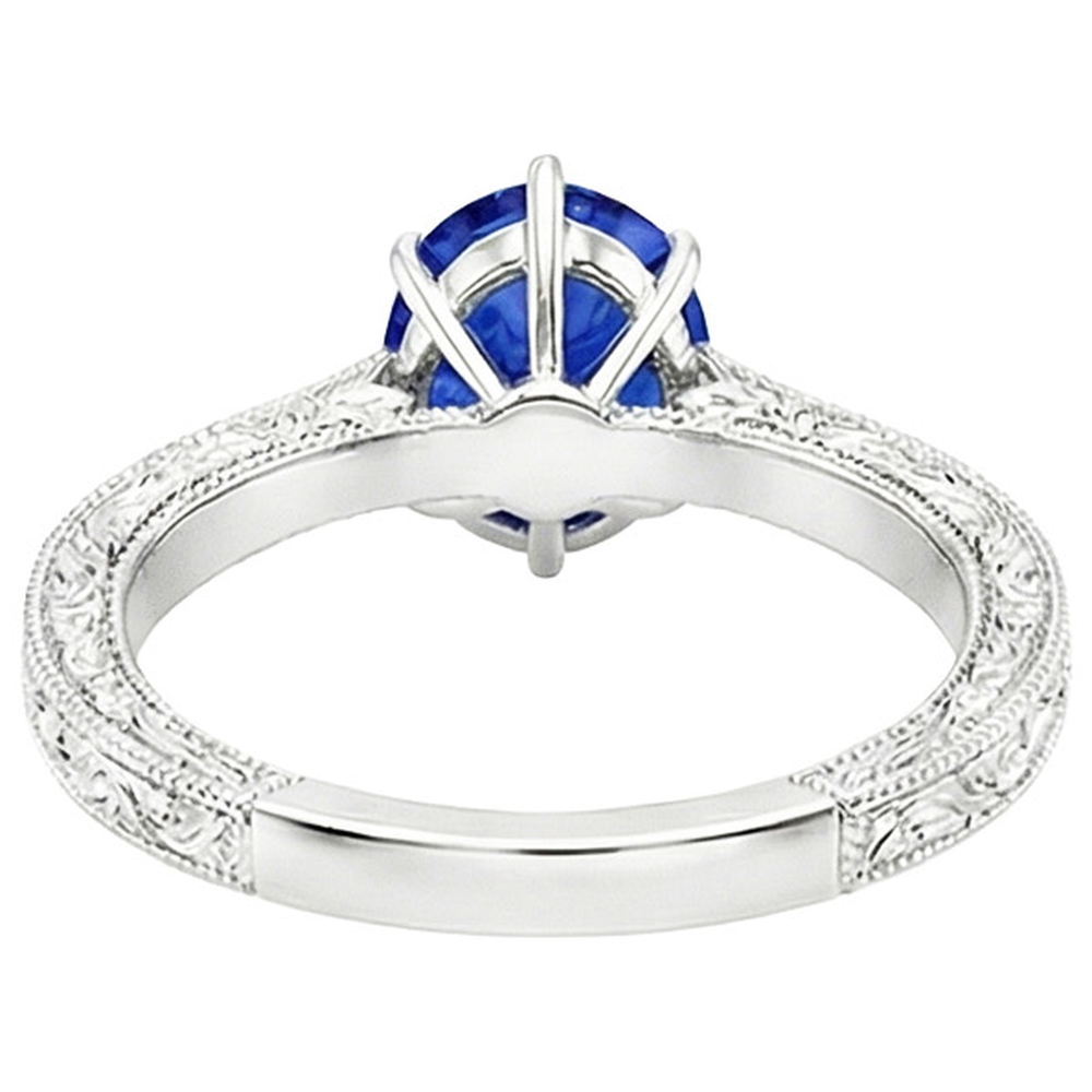 echter pear diamant 2Karat ring Draufsicht