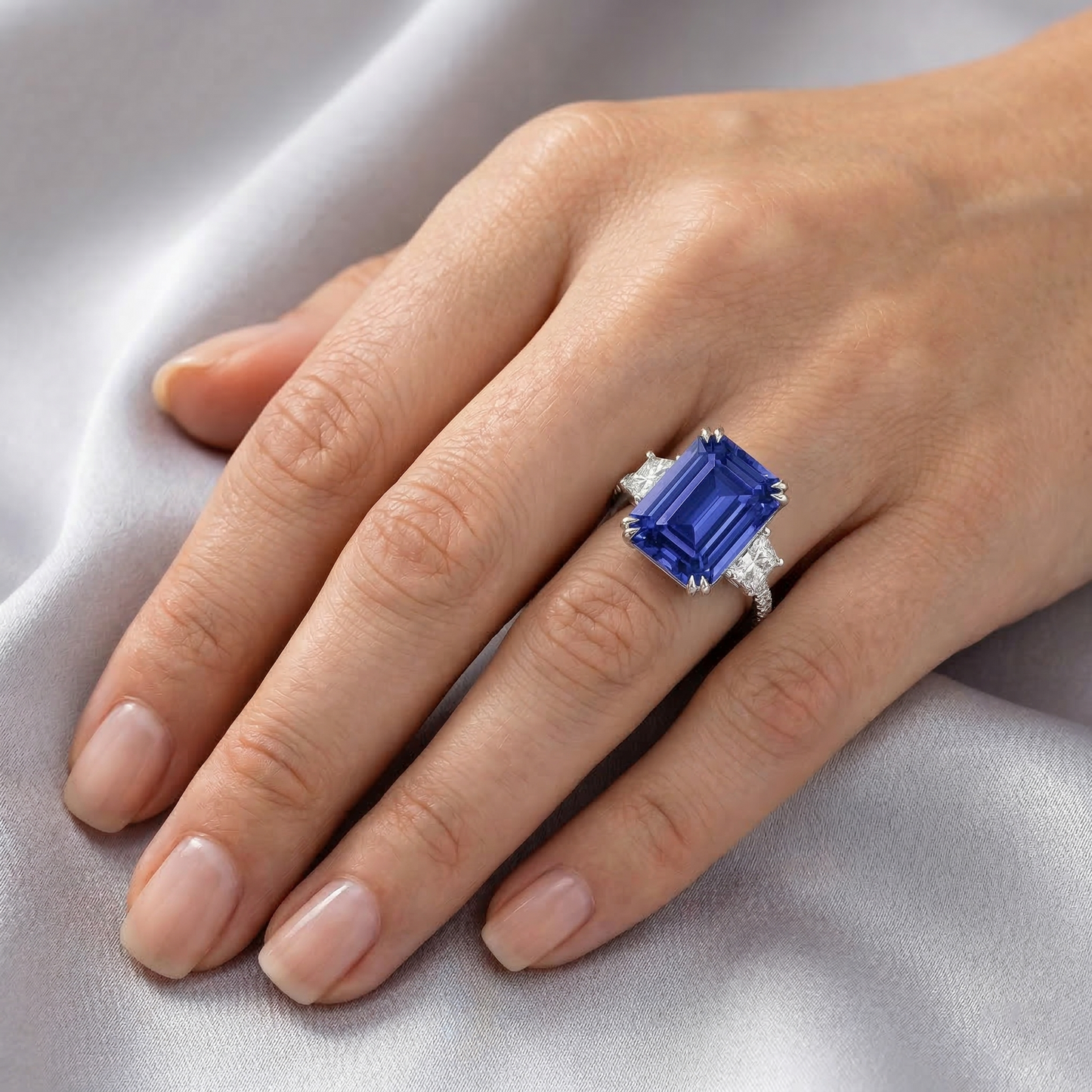 echter round diamant 11.50Karat ring mit Diamantbesatz