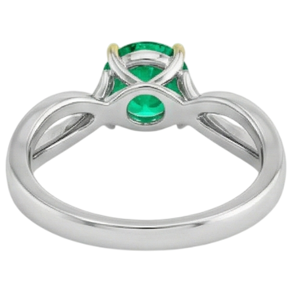 Handgemachter Schmuckstein-Ring 2 Karat – Rückansicht