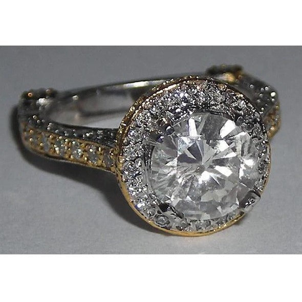 echter round diamant 1.50Karat ring Detailansicht
