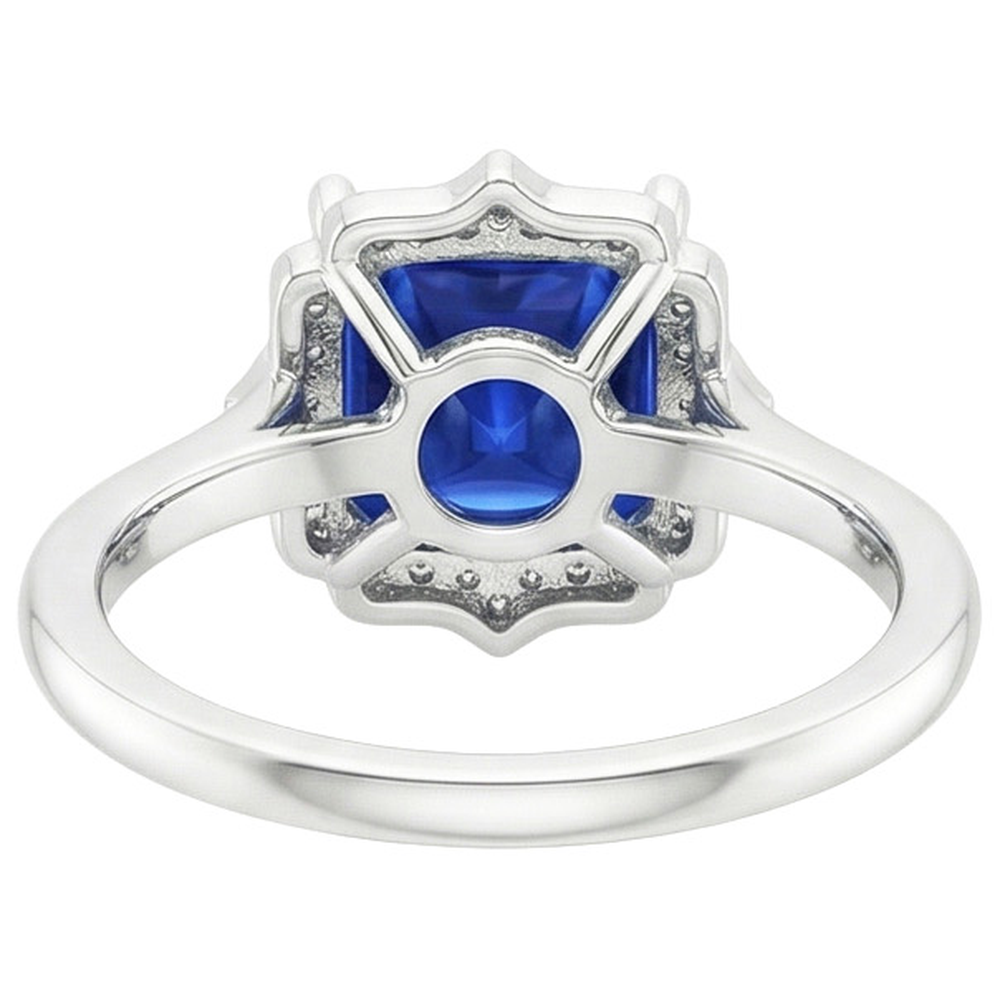 echter round diamant 6Karat ring Detailansicht