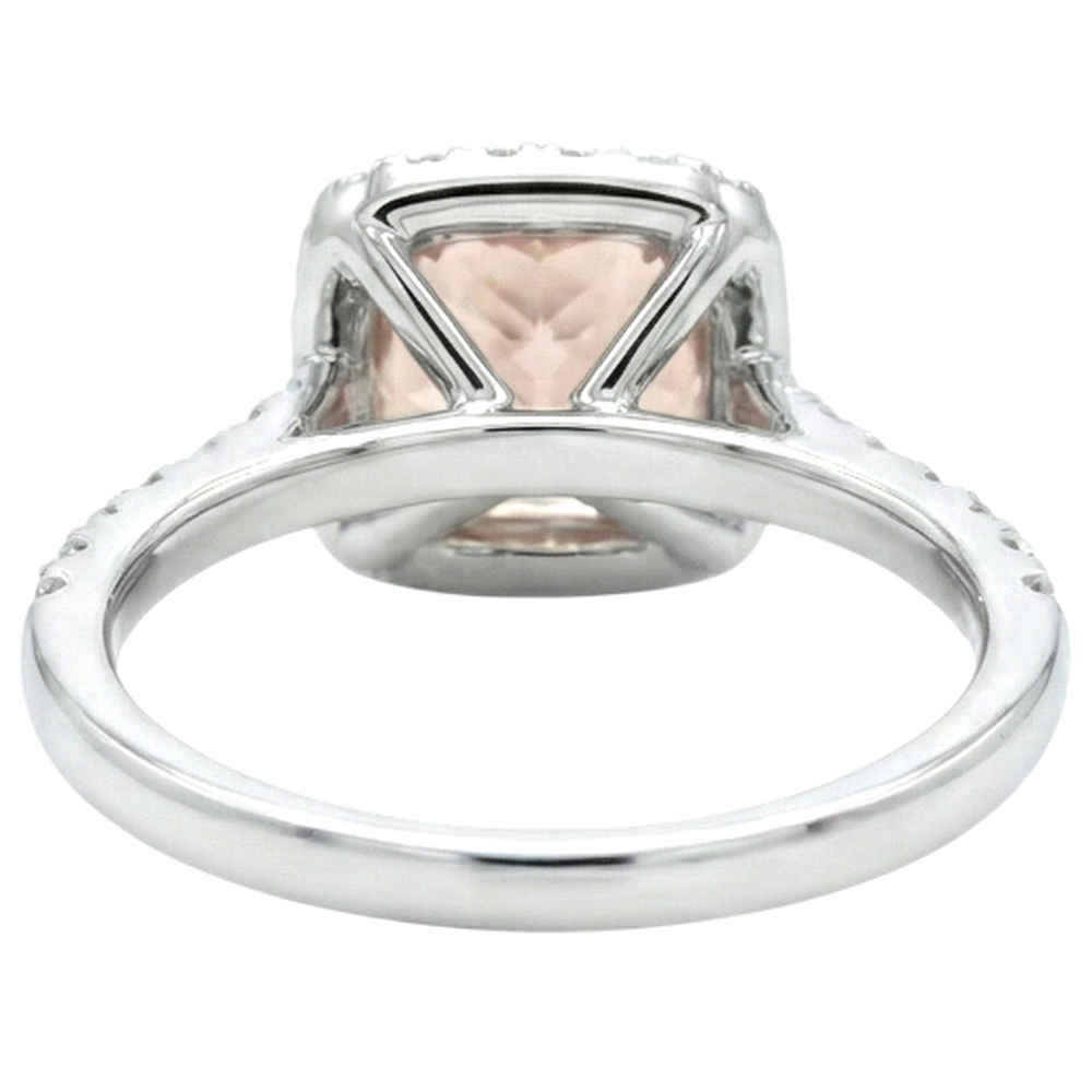 echter princess morganit 8.00Karat ring auf Weiß