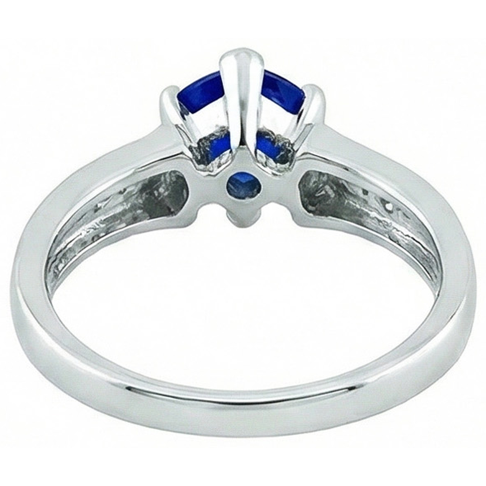 echter round diamant 1.21Karat ring Profilansicht