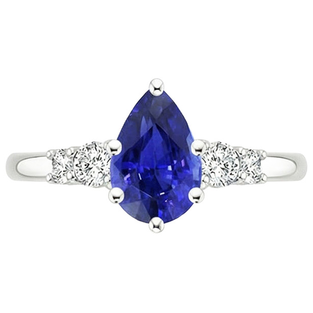 echter round diamant 3.25Karat ring auf Weiß