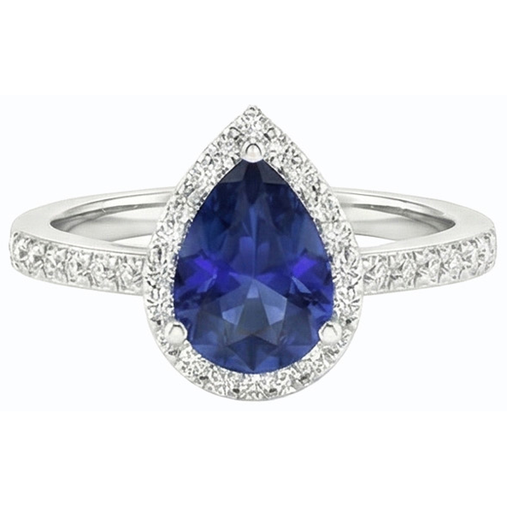 echter round diamant 3Karat ring auf Weiß