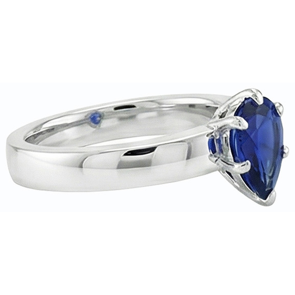 echter round diamant 1Karat ring auf Weiß