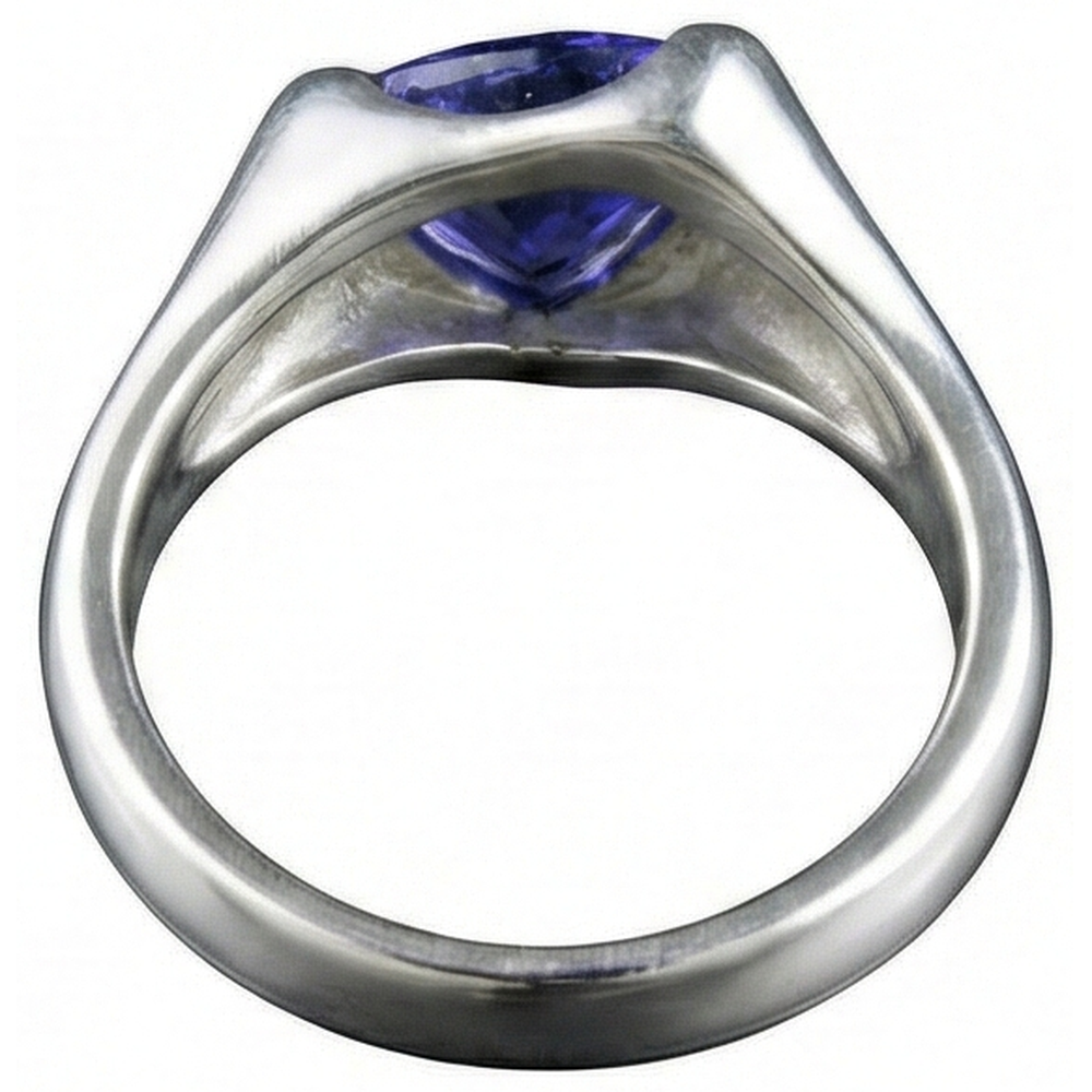Weißgold Trillion Tansanit 1 Karat Solitärring Neu