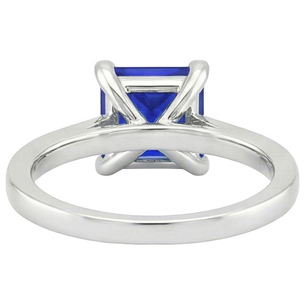 echter round diamant 4Karat ring auf Weiß