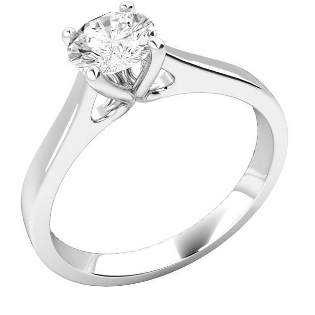 Wunderschöner Brillantschliff Natürliche Diamant Solitär Ring 1,50 Ct Schmuck Neu