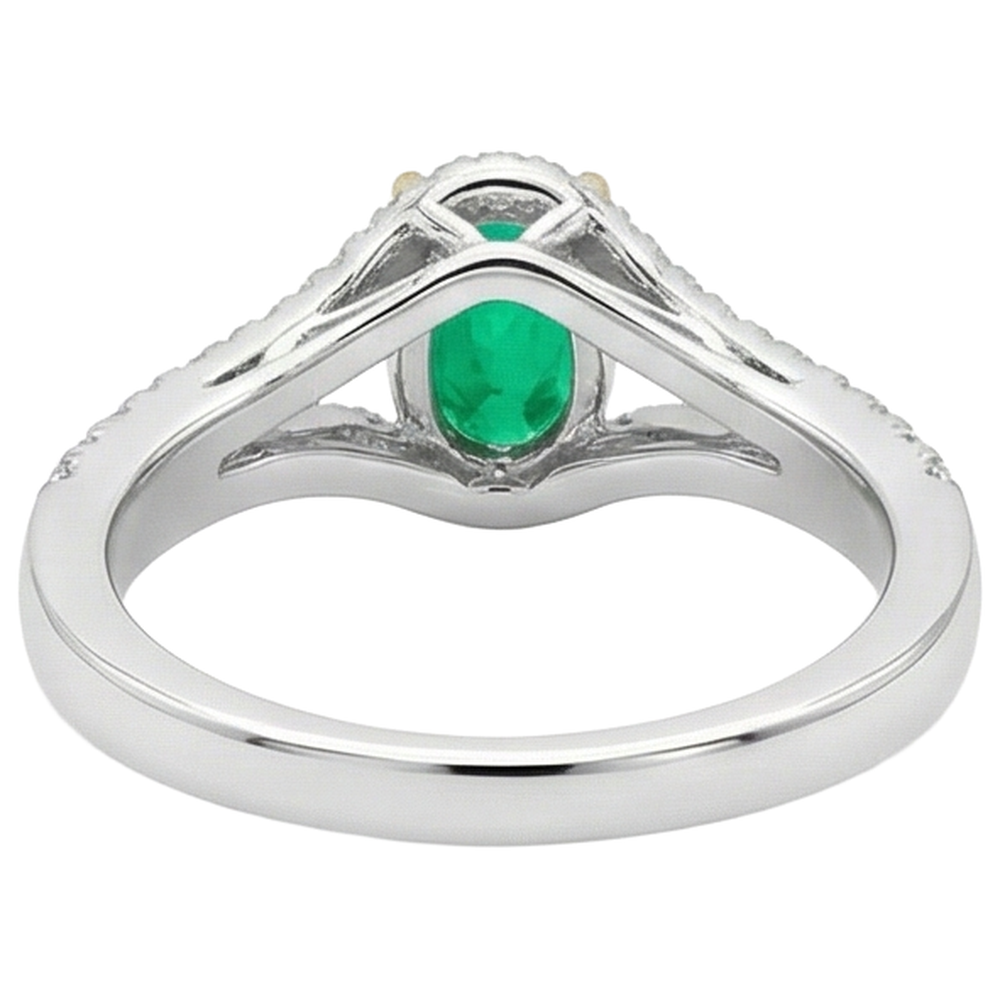 Premium Farbstein-Ring 1 Karat – Rückansicht