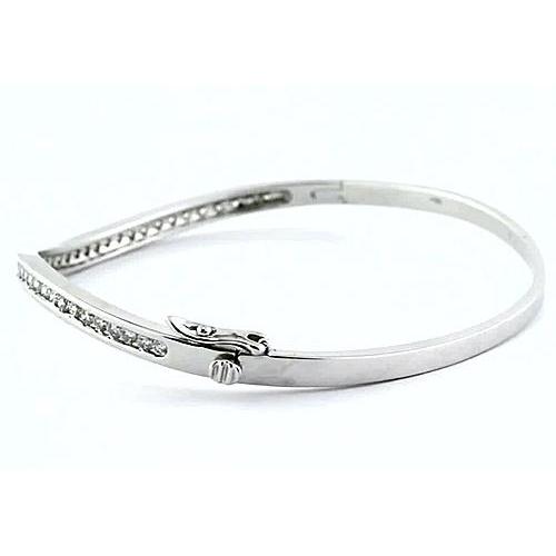 Echt Diamant Damen Armreif 3 Karat Weißgold 14K Schmuck