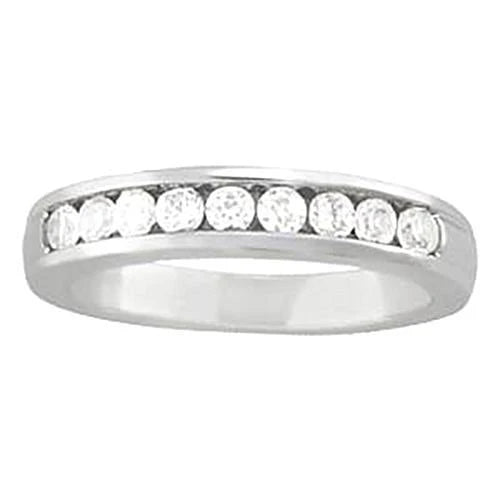 1.40 Karat Echte Diamant-Verlobungsband-Kanalset