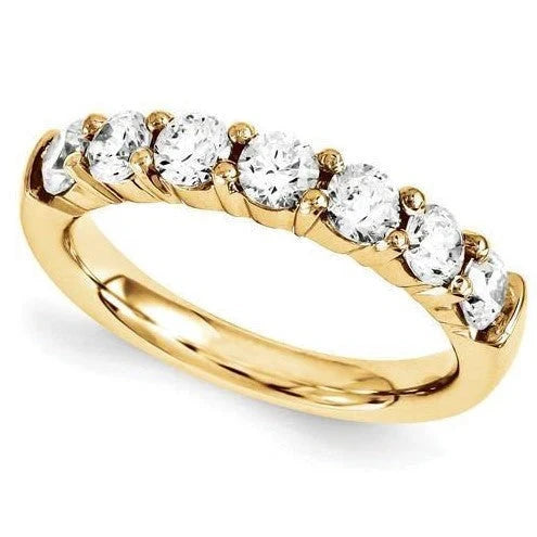 echter round diamant 1.05Karat memoire-ring Vorderansicht