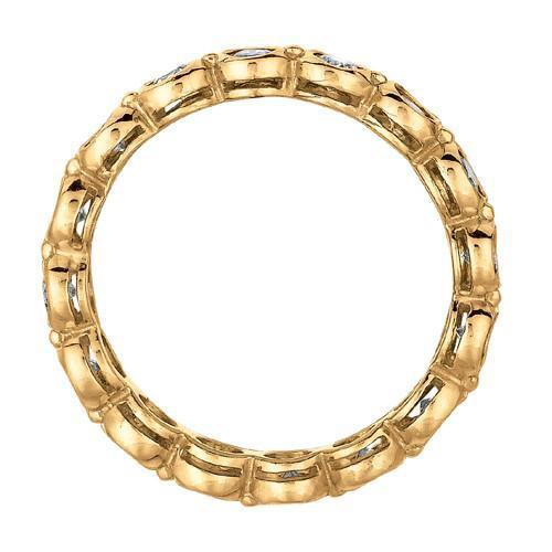 1,60 karat runde lünette mit diamant ewigkeit band neu