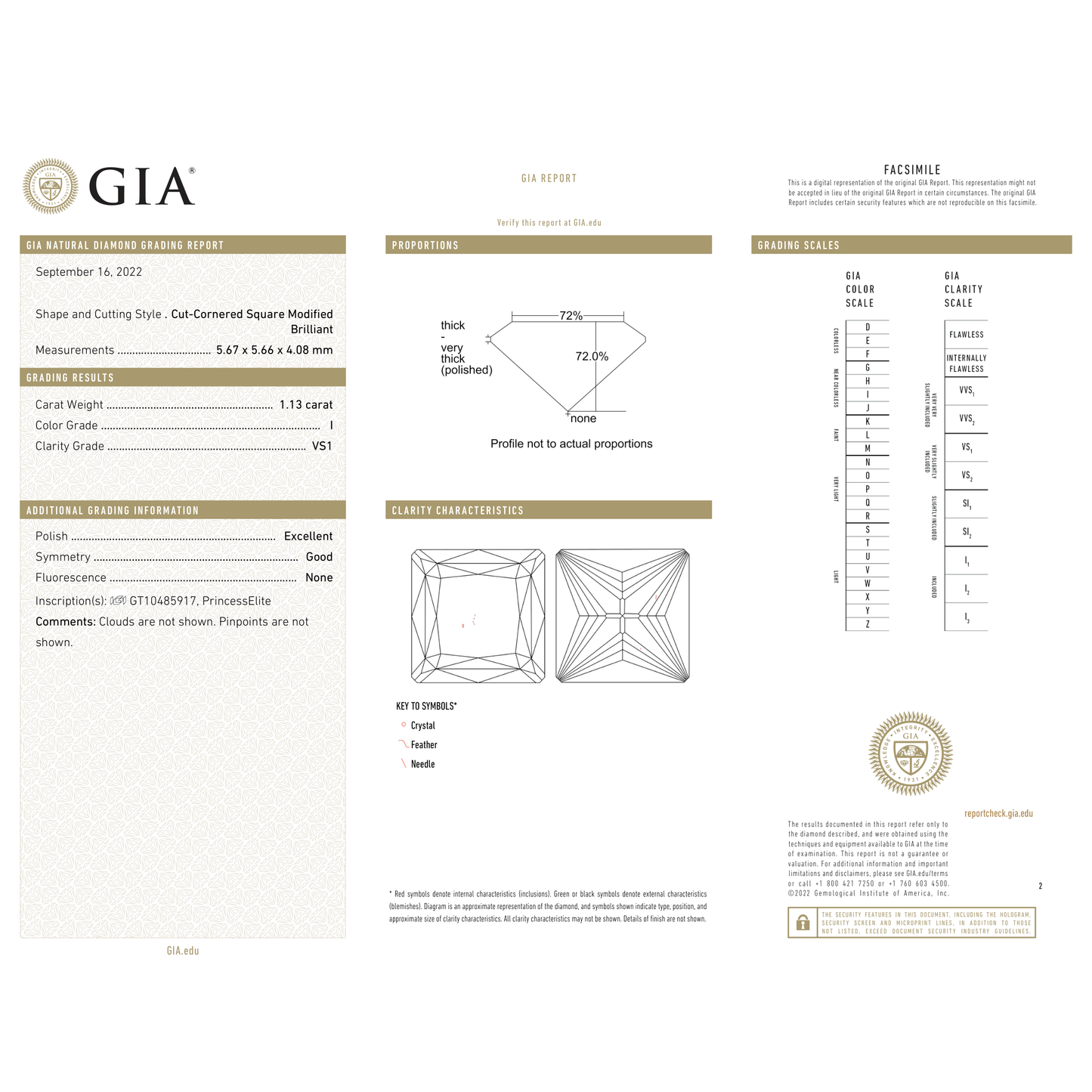 GIA Certificate 2