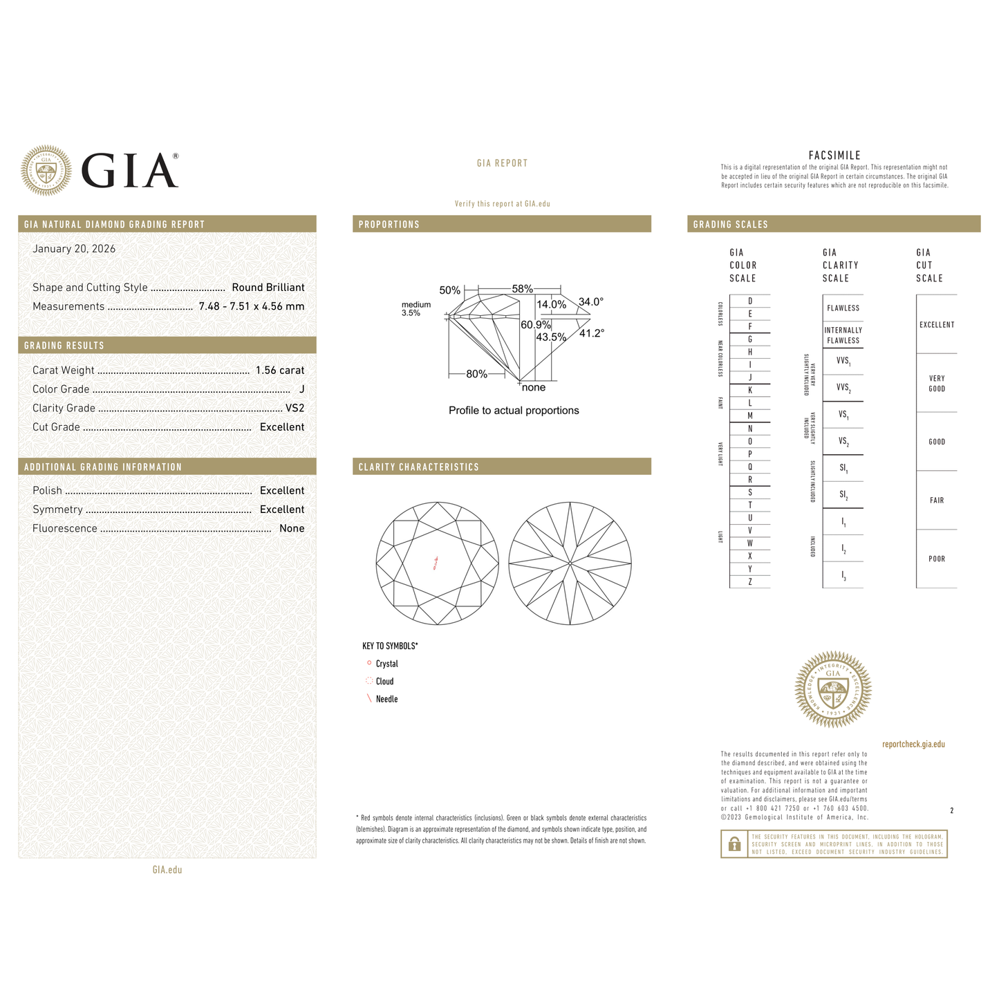 GIA Certificate 2