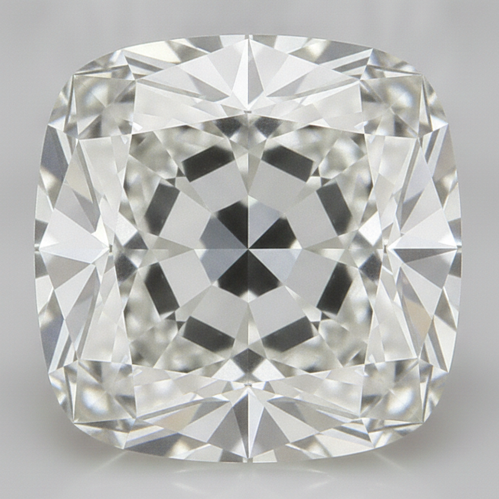 H VS1 4 Karat Authentischer Old Mine Kissenschliff Natürlicher loser Diamant