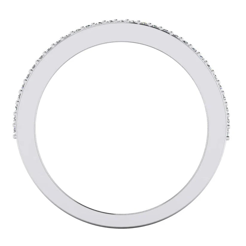 2 Karat Ewigkeit Gelbe Kanarische Und Weiße Echte Diamant Gold Band