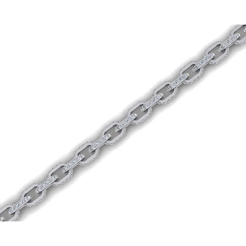 Natürliche Diamantkette 6,5 mm 9,25 Karat