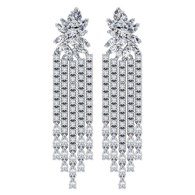 Kronleuchter Ohrringe Natural Diamanten