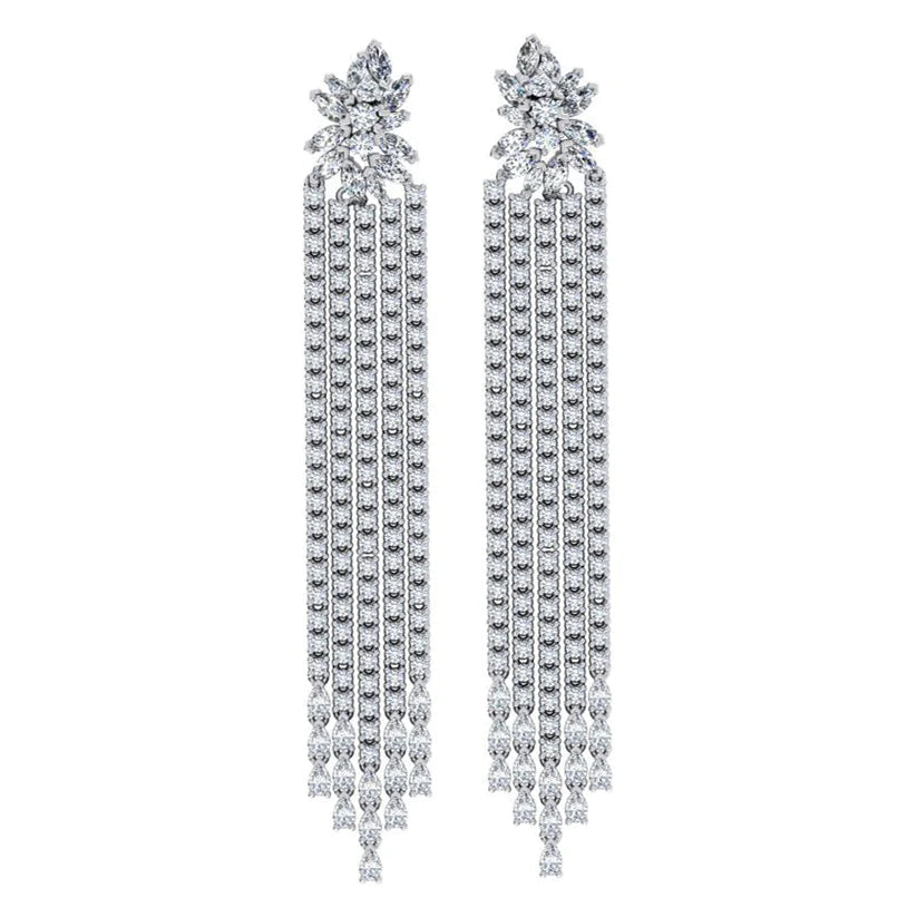 Kronleuchter Ohrringe Echte Diamanten