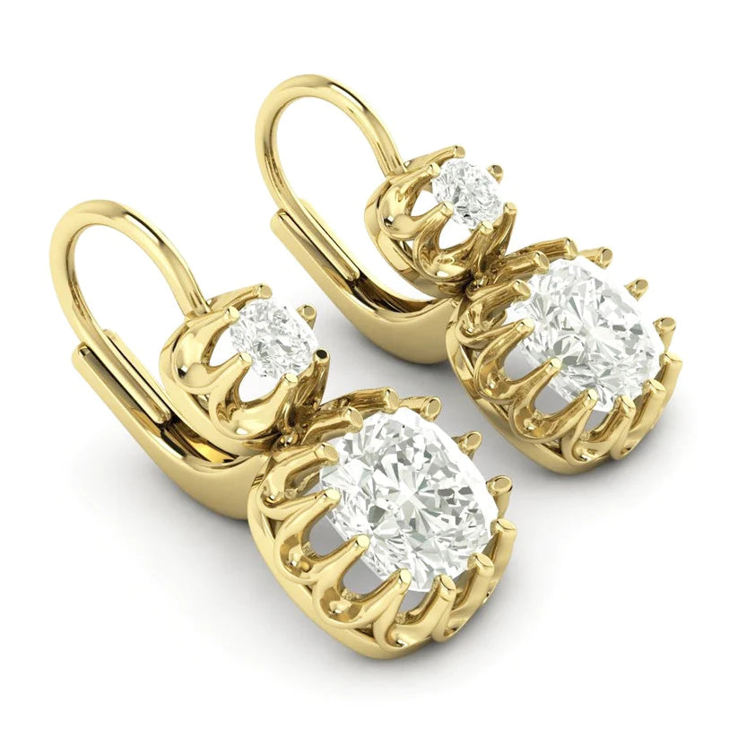 Brisur Tropfen Ohrringe Echt Diamanten