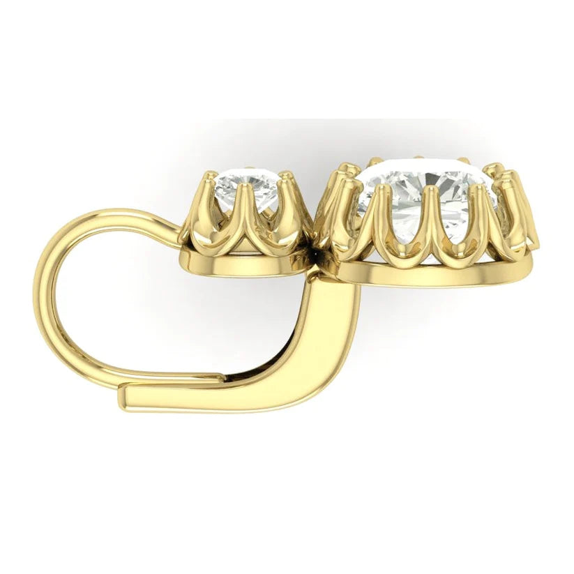Brisur Tropfen Kissen Echt Diamanten