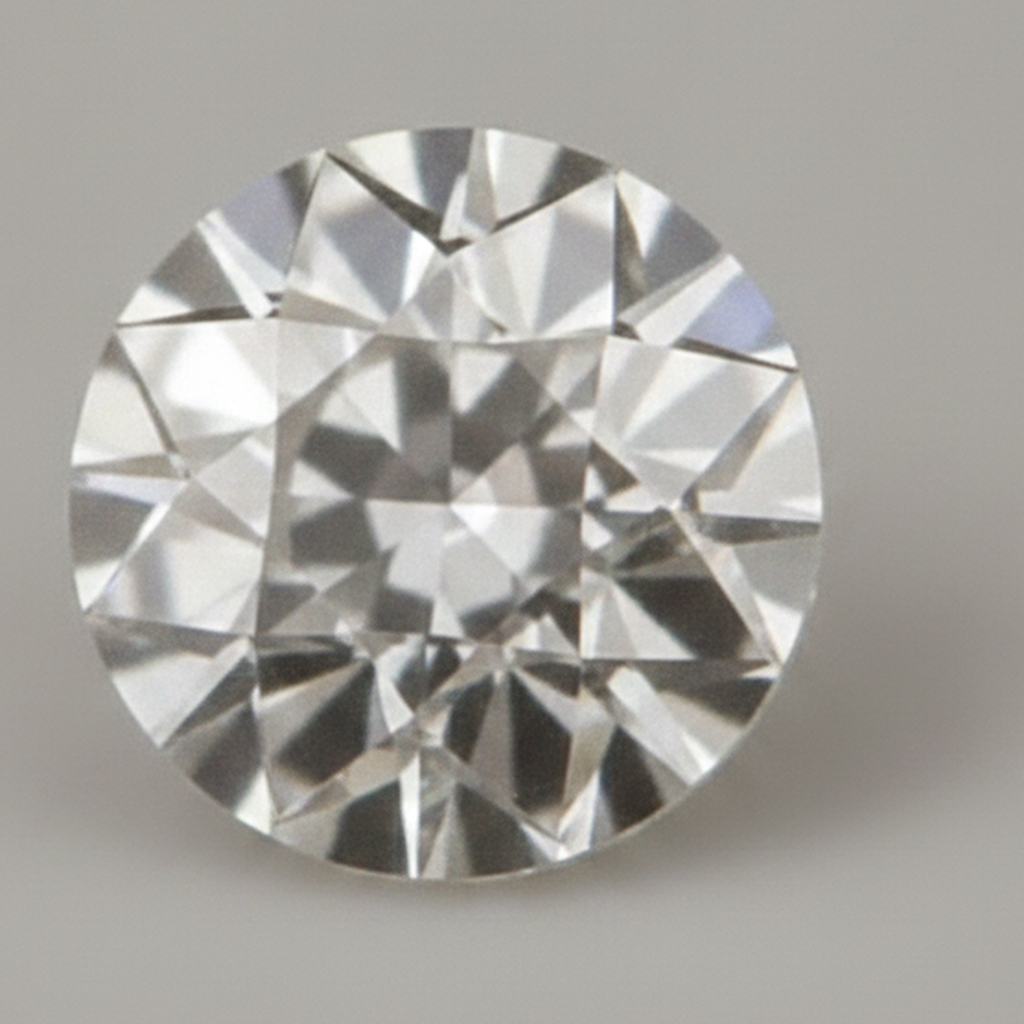 Natürlicher F VS1 1.5 Karat runder, aus der Erde gewonnener loser Diamant, Alteuropäischer Schliff, Natur