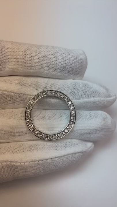 Diamantlünette passend für Datejust oder Date 26 mm Uhr Damen individuell 3 Karat