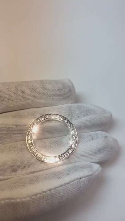 Diamantlünette passend für Datejust oder Date 26 mm Uhr Damen individuell 3 Karat