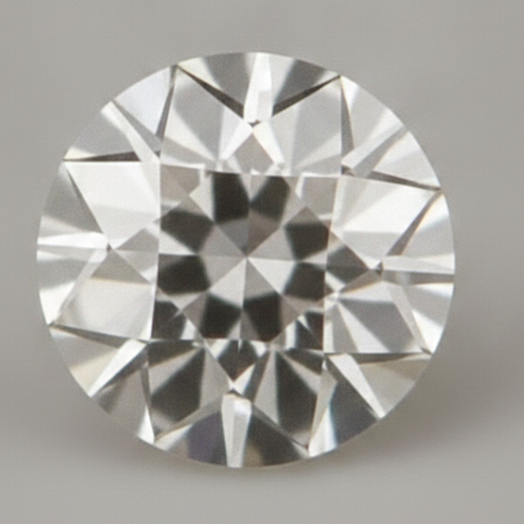 Echter, aus der Erde gewonnener, runder, natürlicher, loser Diamant, G VS1, Alteuropäischer Schliff, 7 Karat