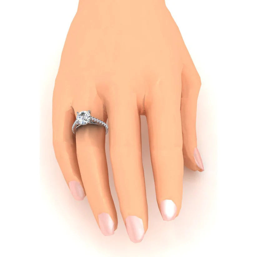 Echt Solitär Akzentring 2,75 Karat