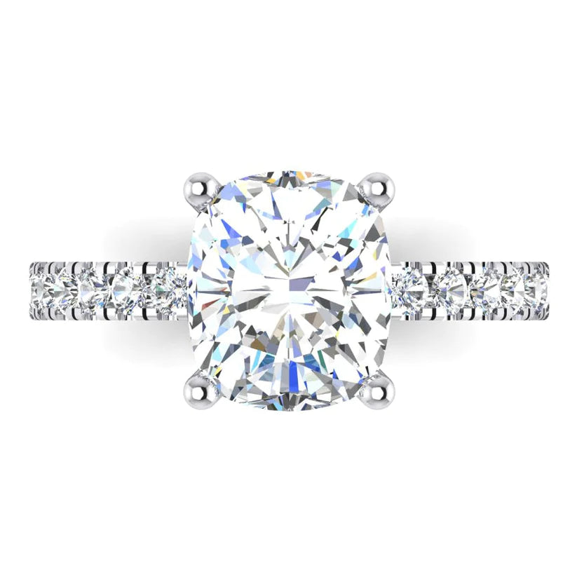 Echte Diamant Ring Kissen Mit Seitlichen