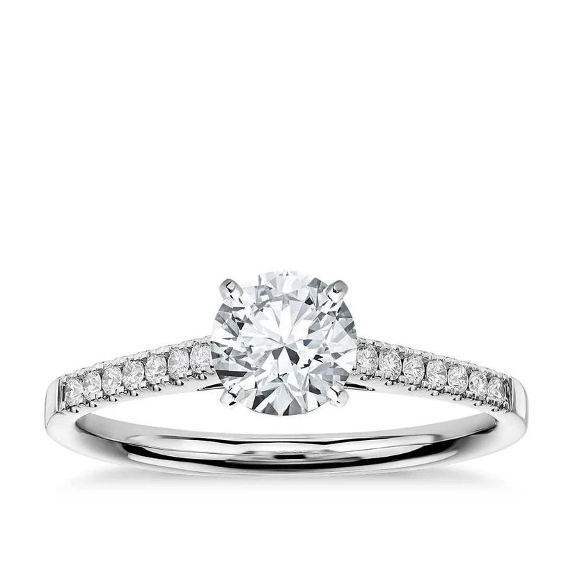 Runder Brillantschliff 2.50 Karat Echt Diamant-Verlobungsring Neu