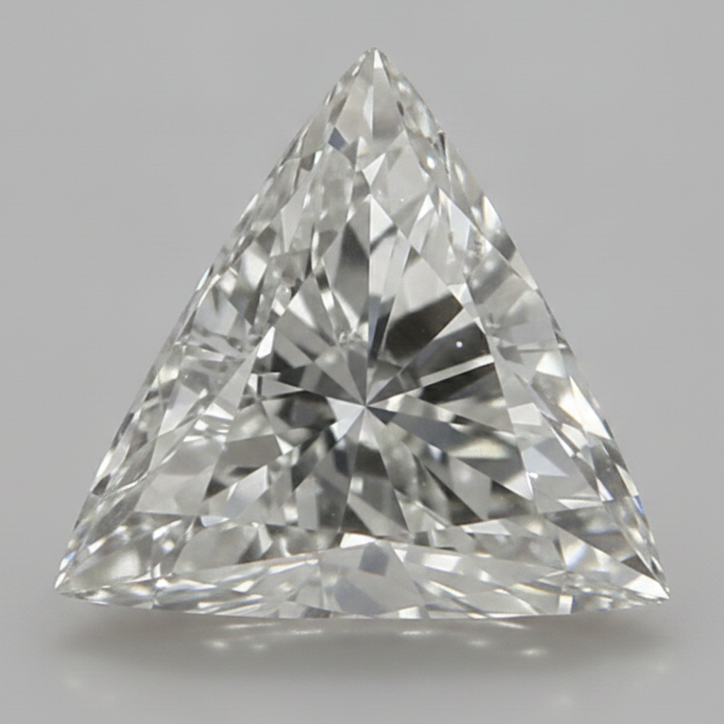 Funkelnder 8 Karat loser Diamant, natürlich, Triangle Trilliant, H VS1, aus der Erde gewonnen