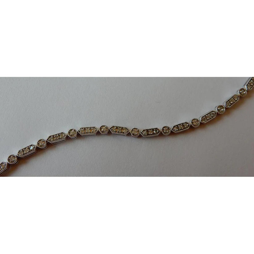 Echte Diamant Armband Weißgold 14K