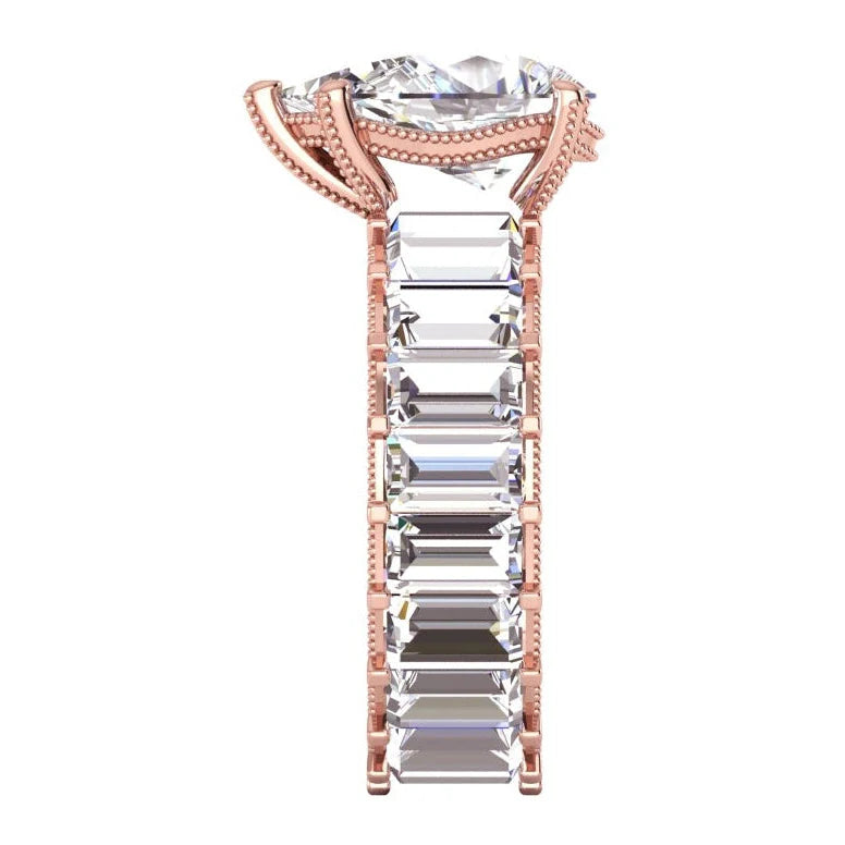 Birne & Baguette Echte Diamant  9,50 Karat